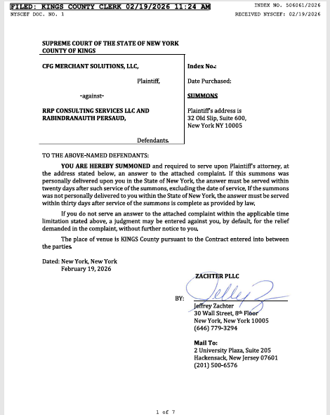 cgf summon v. ravindra